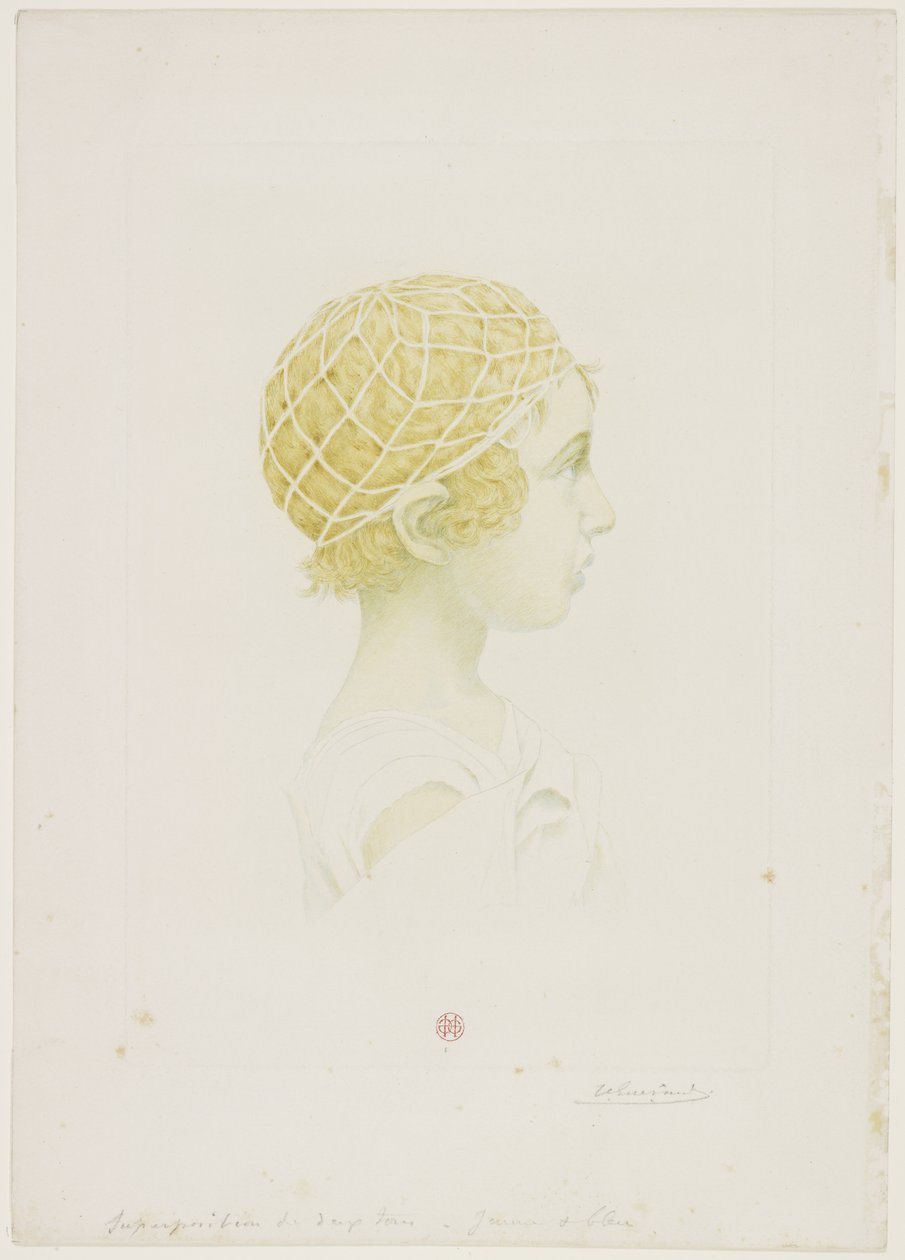Jean Raimond Guérardin muotokuva, n. 1890 (värikuivakärki) tekijältä Henri Charles Guérard