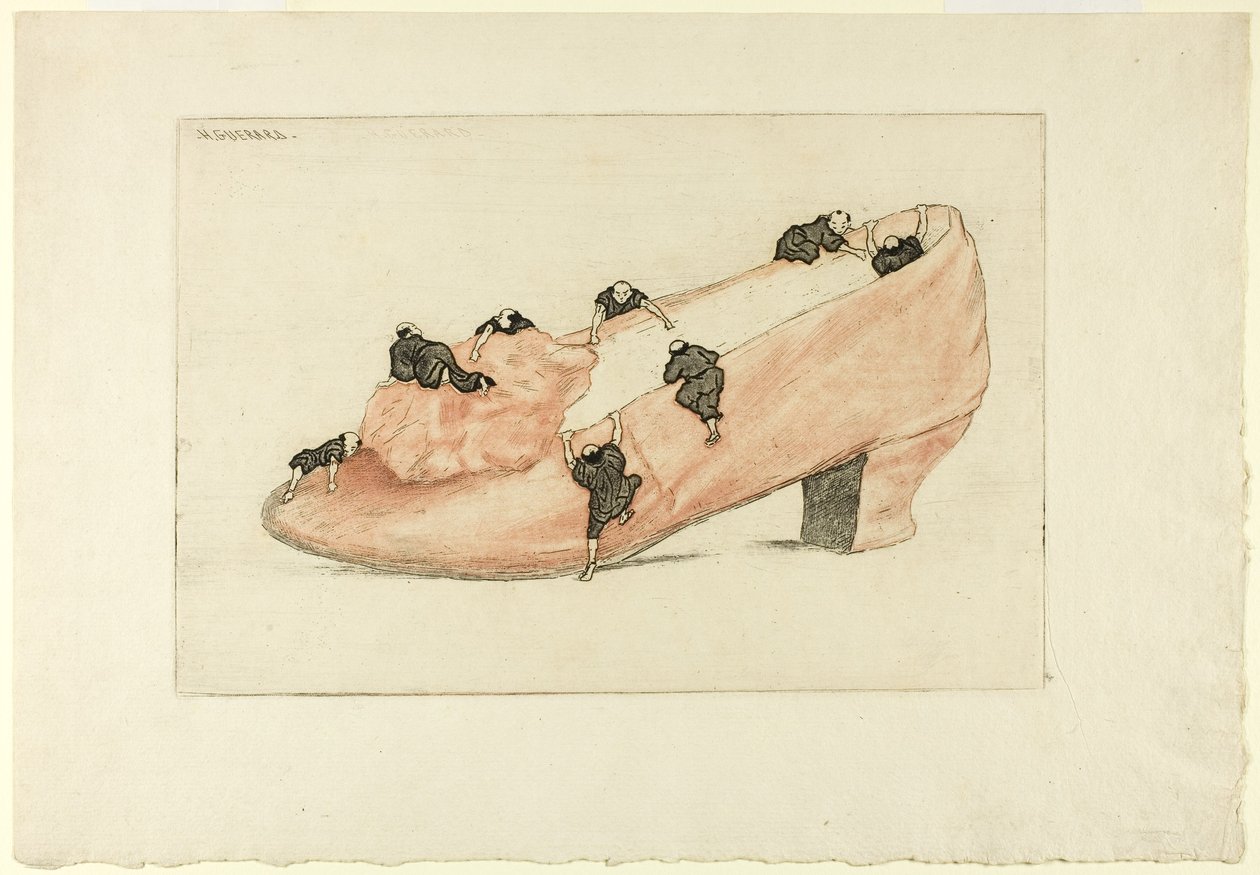 Kengän hyökkäys, 1888 tekijältä Henri Charles Guérard