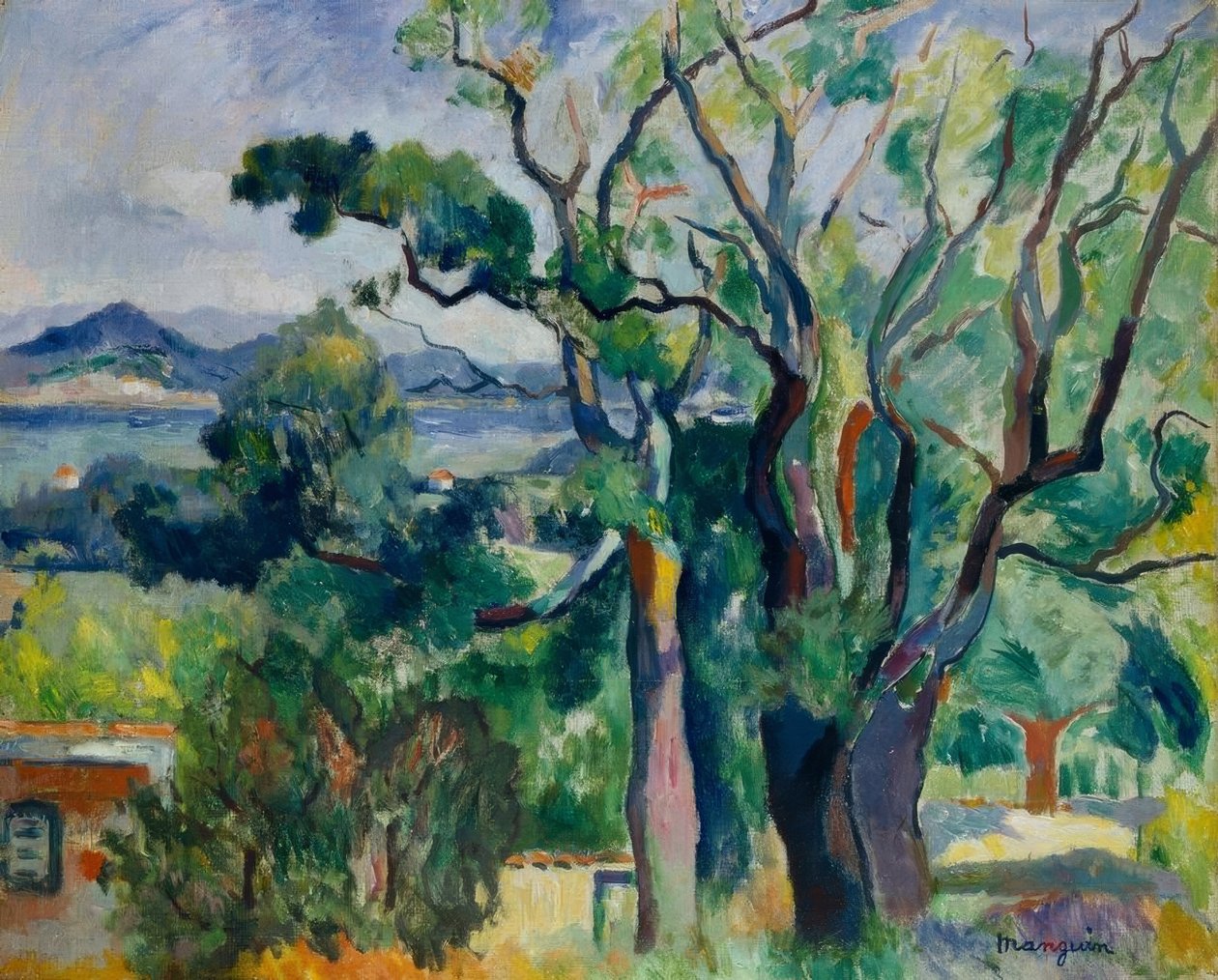 Saint-Tropezin lahti tekijältä Henri Charles Manguin