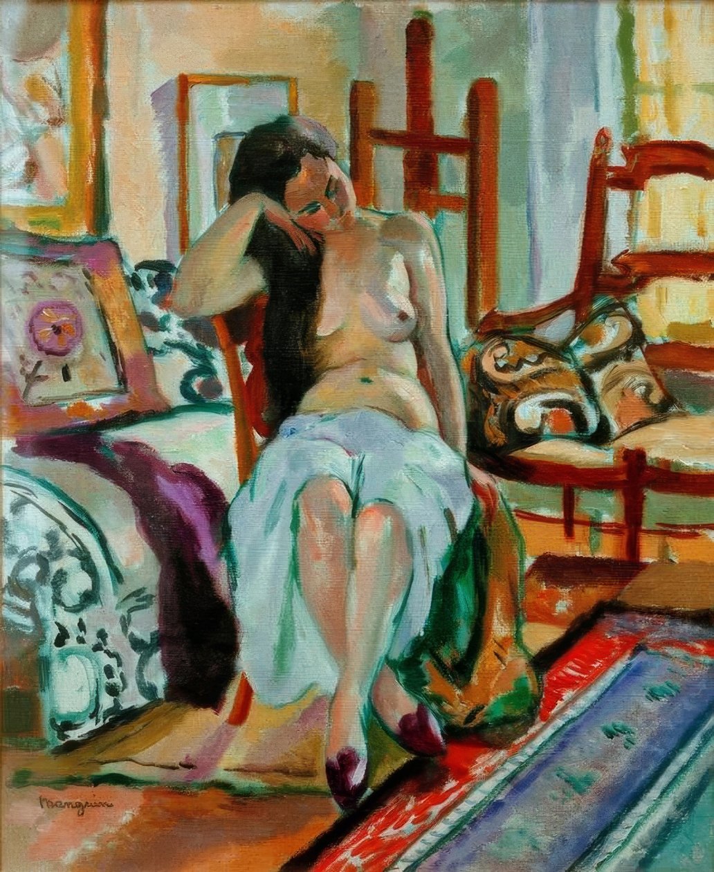 Alaston sisätiloissa tekijältä Henri Charles Manguin