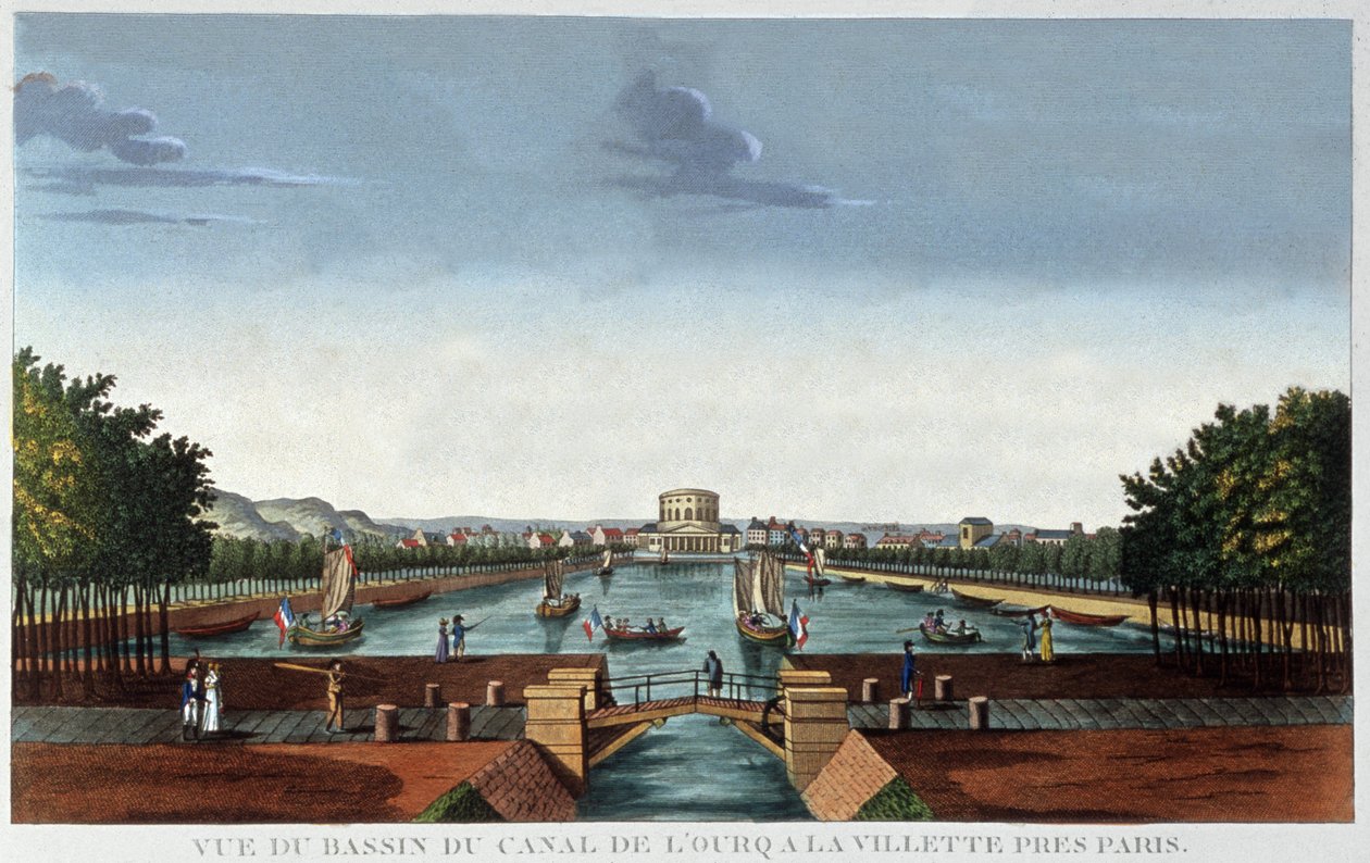 La Villette Basin, Pariisi tekijältä Henri Courvoisier Voisin