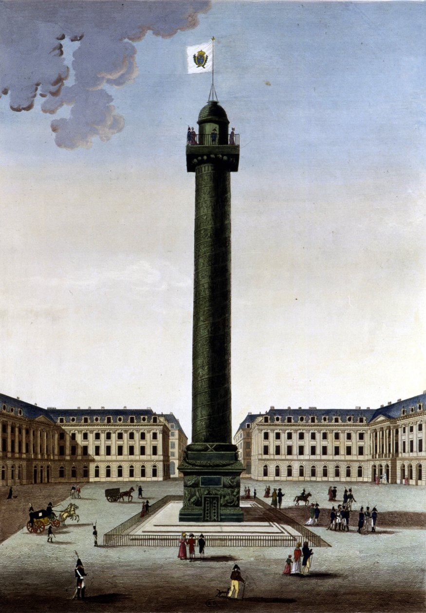 Place Vendôme - Courvoisierin ""Näkymät Pariisiin" -osassa tekijältä Henri Courvoisier Voisin