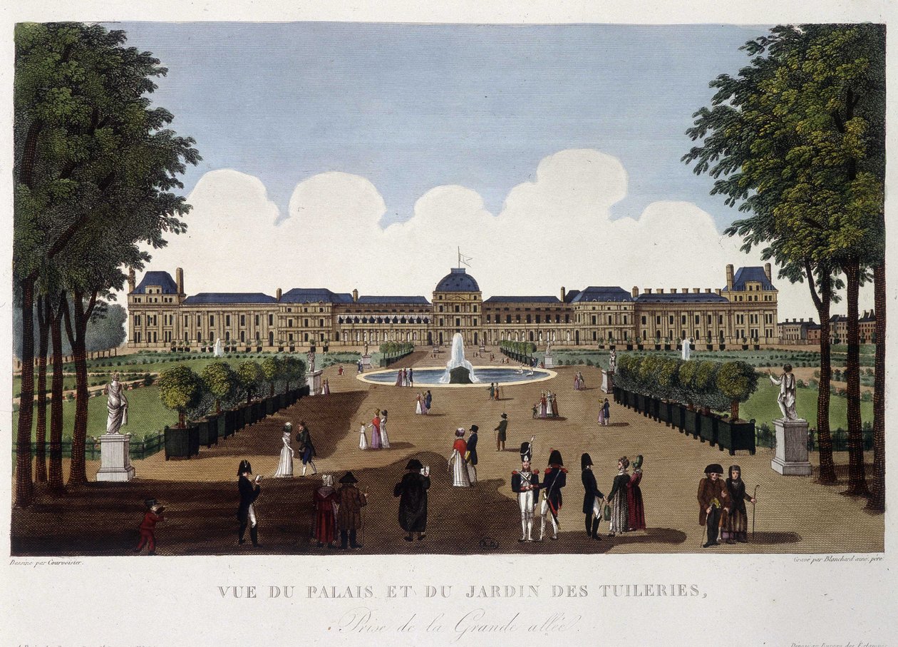 Näkymä palatsista ja Tuileries