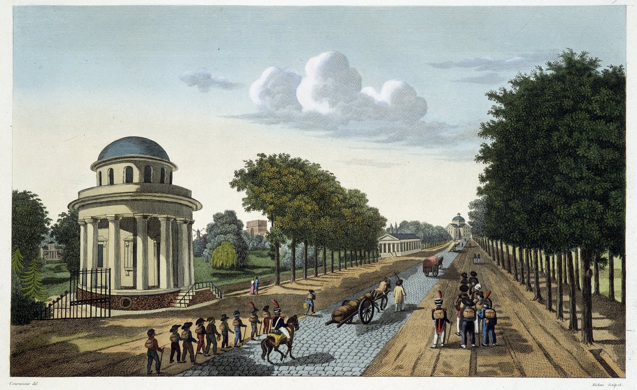 Näkymä Monceau-puutarhaan - Courvoisier