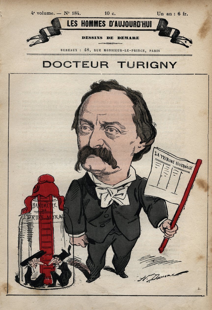 Sarjakuva Jean Prosper Turignysta 1822-1905 Les Hommes d
