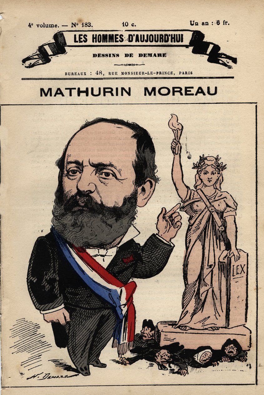Sarjakuva Mathurin Moreausta (1822-1912) Les Hommes d