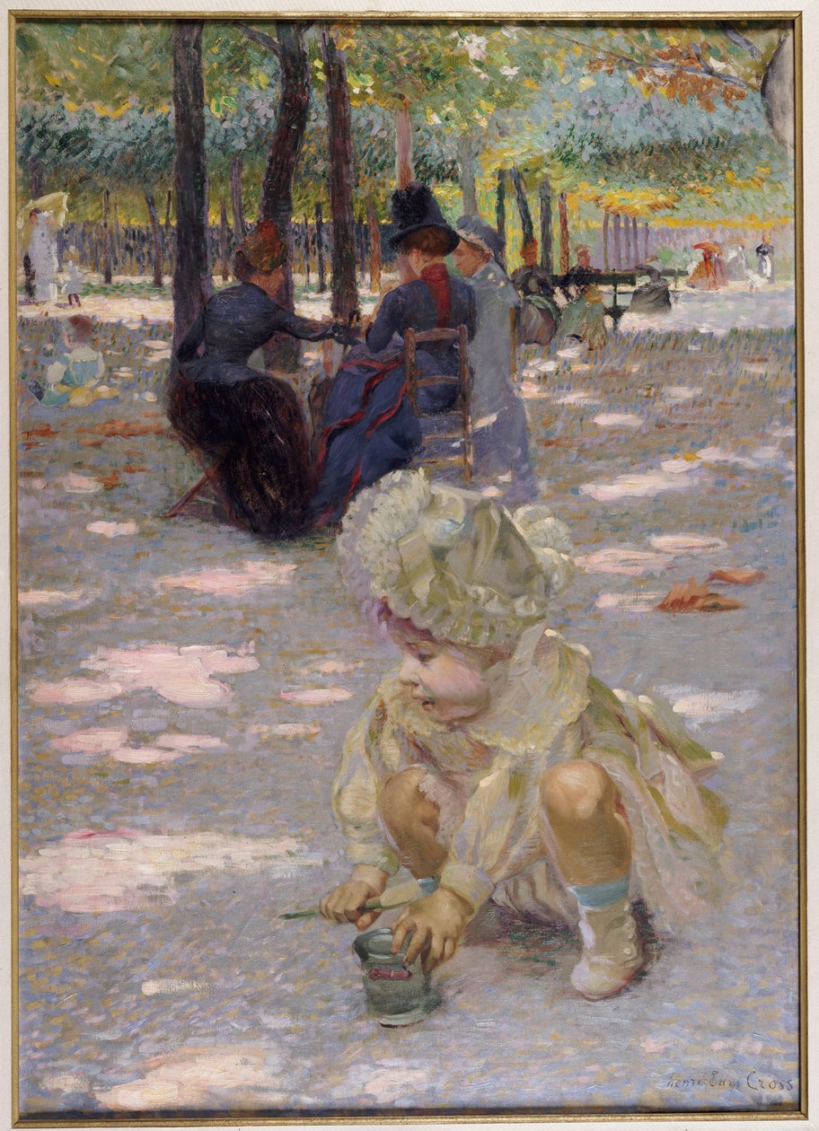 Elokuun iltapäivä Luxemburgissa, 1886 tekijältä Henri Edmond Cross