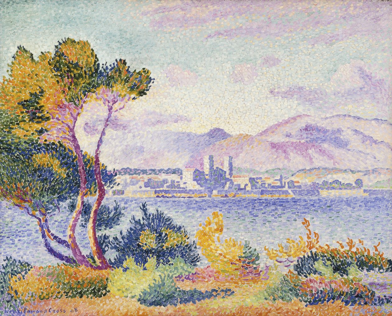 Antibes, iltapäivä, 1908 tekijältä Henri Edmond Cross