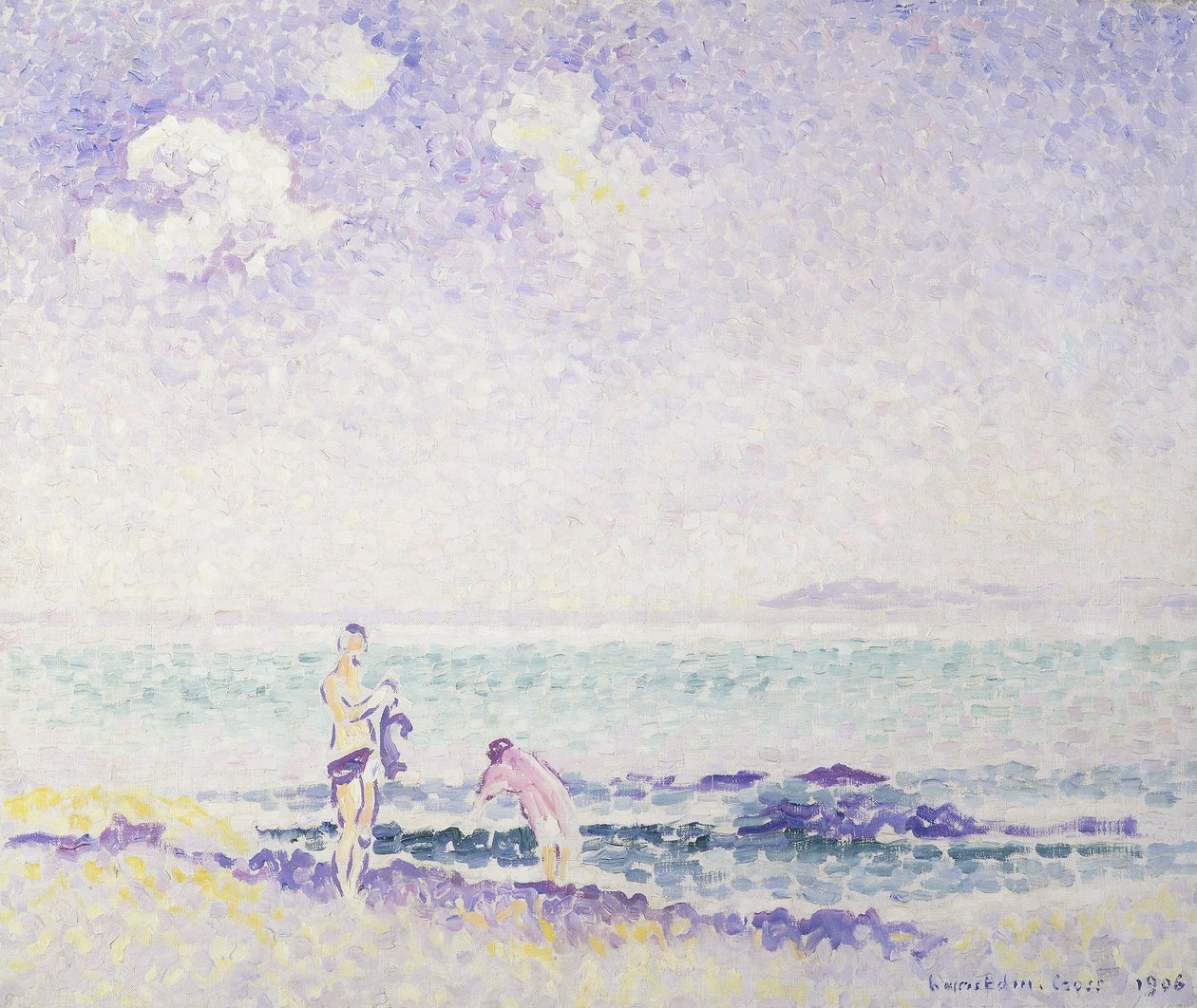 Uimarit; Uimarit, 1906 tekijältä Henri Edmond Cross