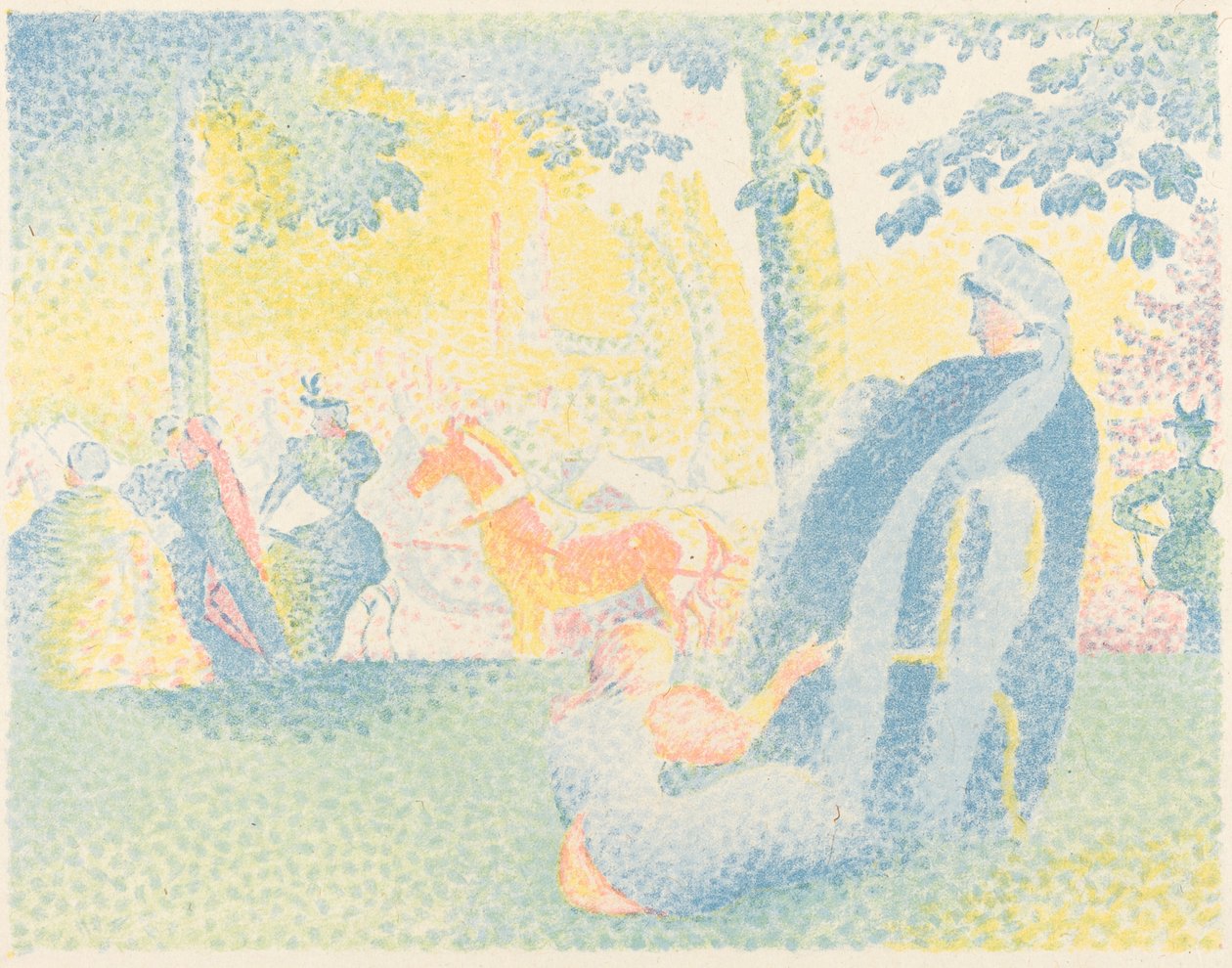 Puistossa tekijältä Henri Edmond Cross