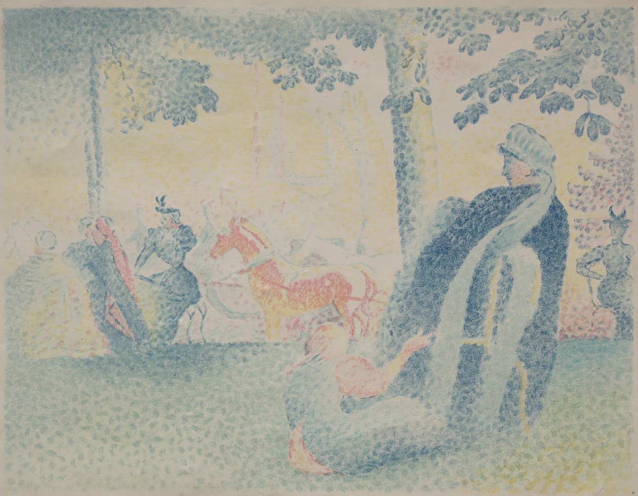 Puistossa tekijältä Henri Edmond Cross