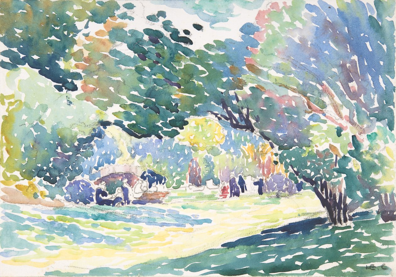 Maisema, n. 1904. tekijältä Henri Edmond Cross