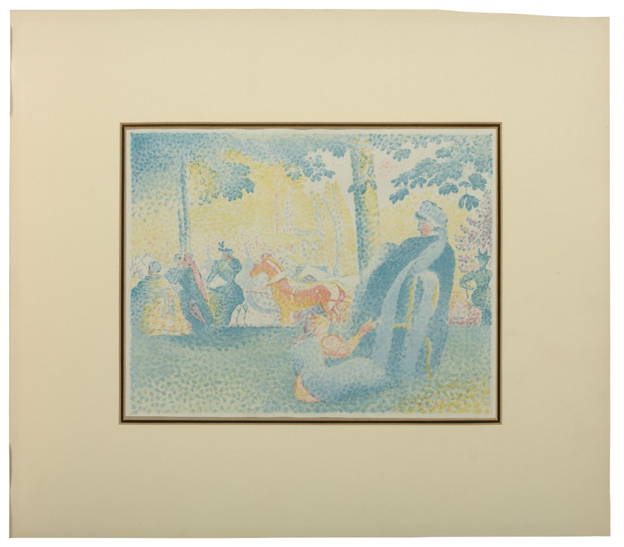 Les Champs Elysees, Pan, 1898 tekijältä Henri Edmond Cross