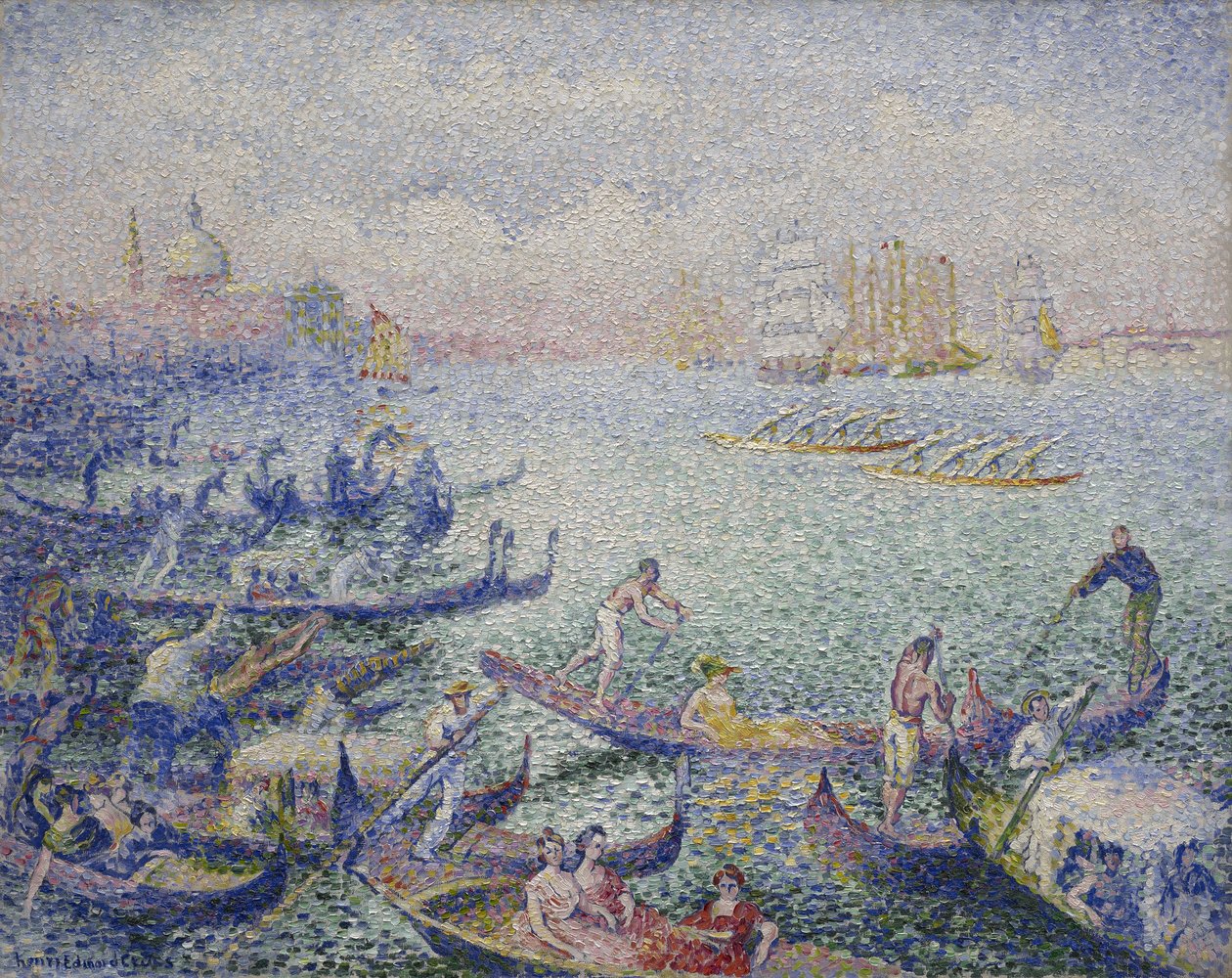 Regatta Venetsiassa, syyskuu 1903 - tammikuu 1904 tekijältä Henri Edmond Cross