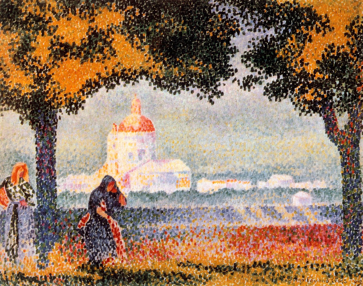 Santa Maria degli Angelin kirkko Assisissa, 1909 tekijältä Henri Edmond Cross