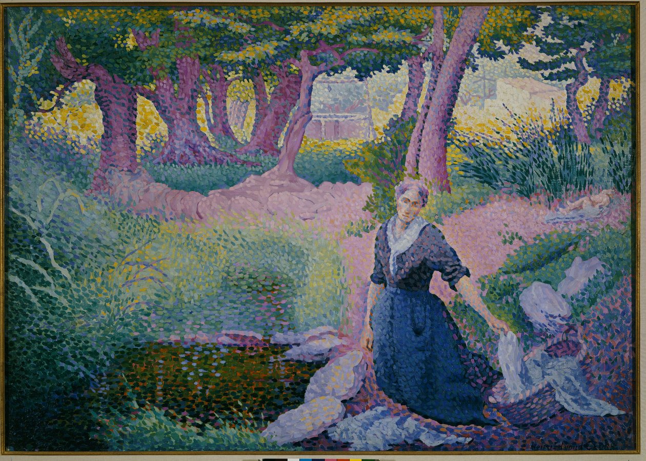 Pesukone, 1895-96 tekijältä Henri Edmond Cross