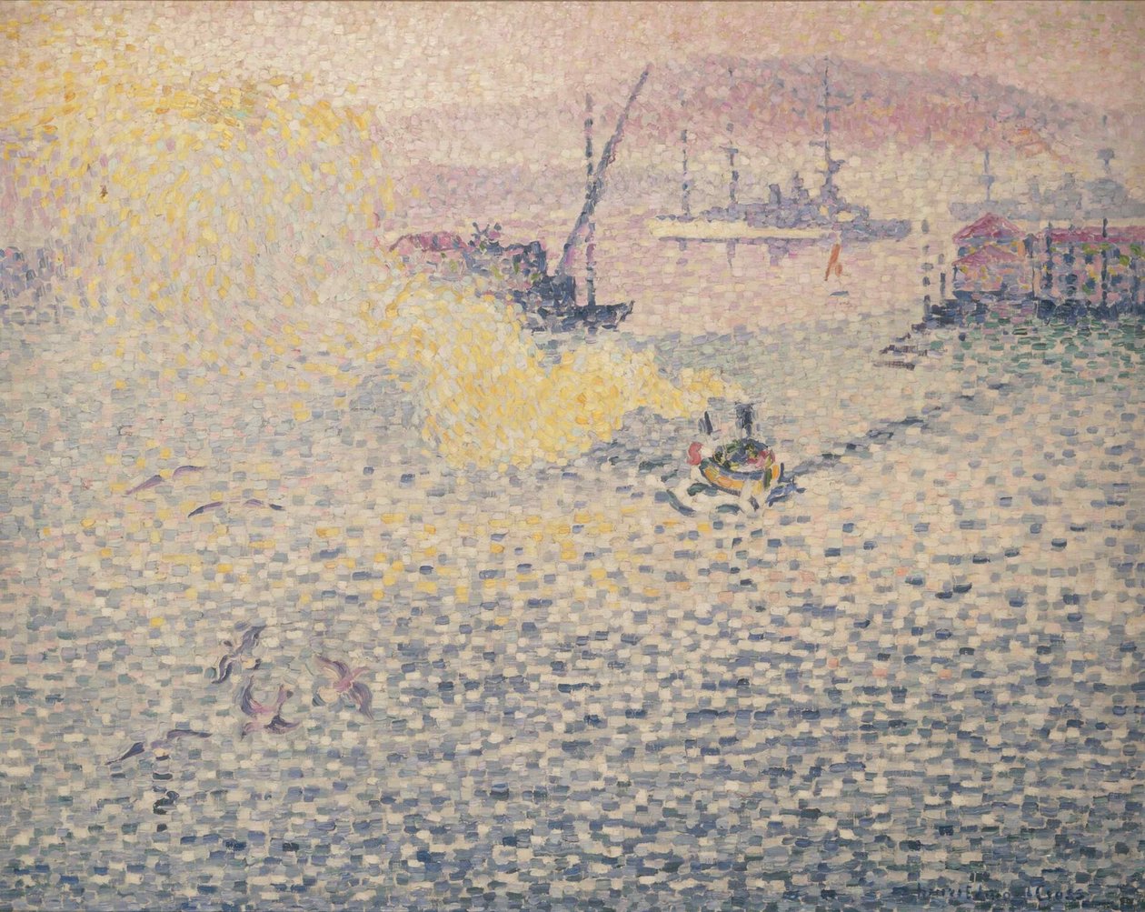 Toulon, talviaamu Toulon, talviaamu, 1906-1907. tekijältä Henri Edmond Cross