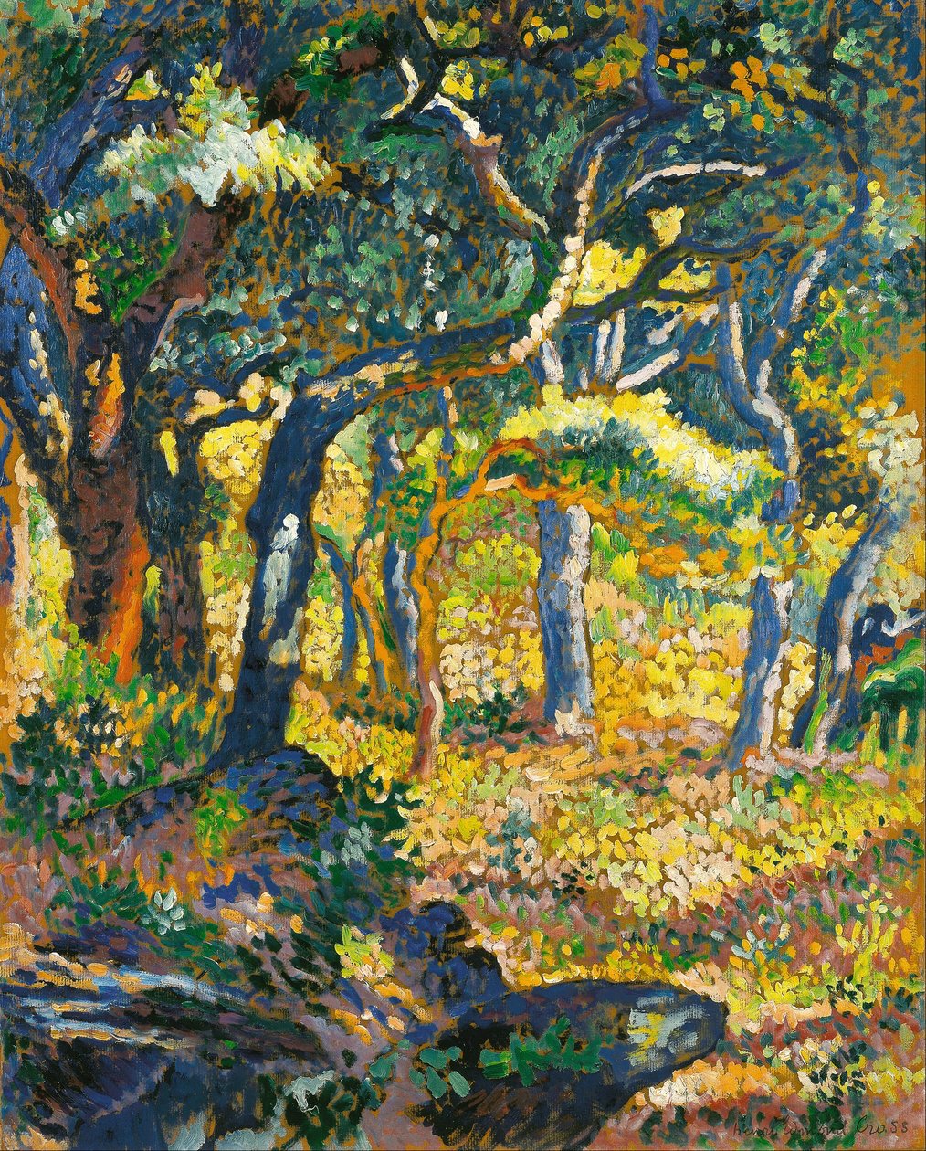 Une clairière en Provence (Étude) tekijältä Henri Edmond Cross