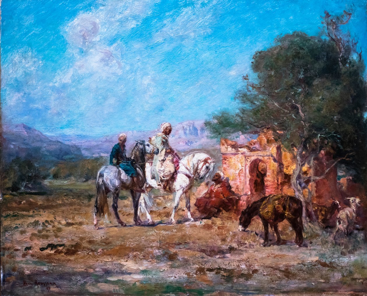 Arabiratsastajia mausoleumin lähellä tekijältä Henri Emilien Rousseau