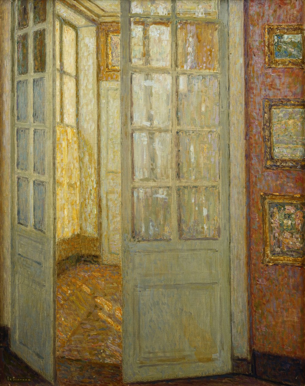 Pink and Gold Intimacy, Versailles tekijältä Henri Eugene Augustin Le Sidaner