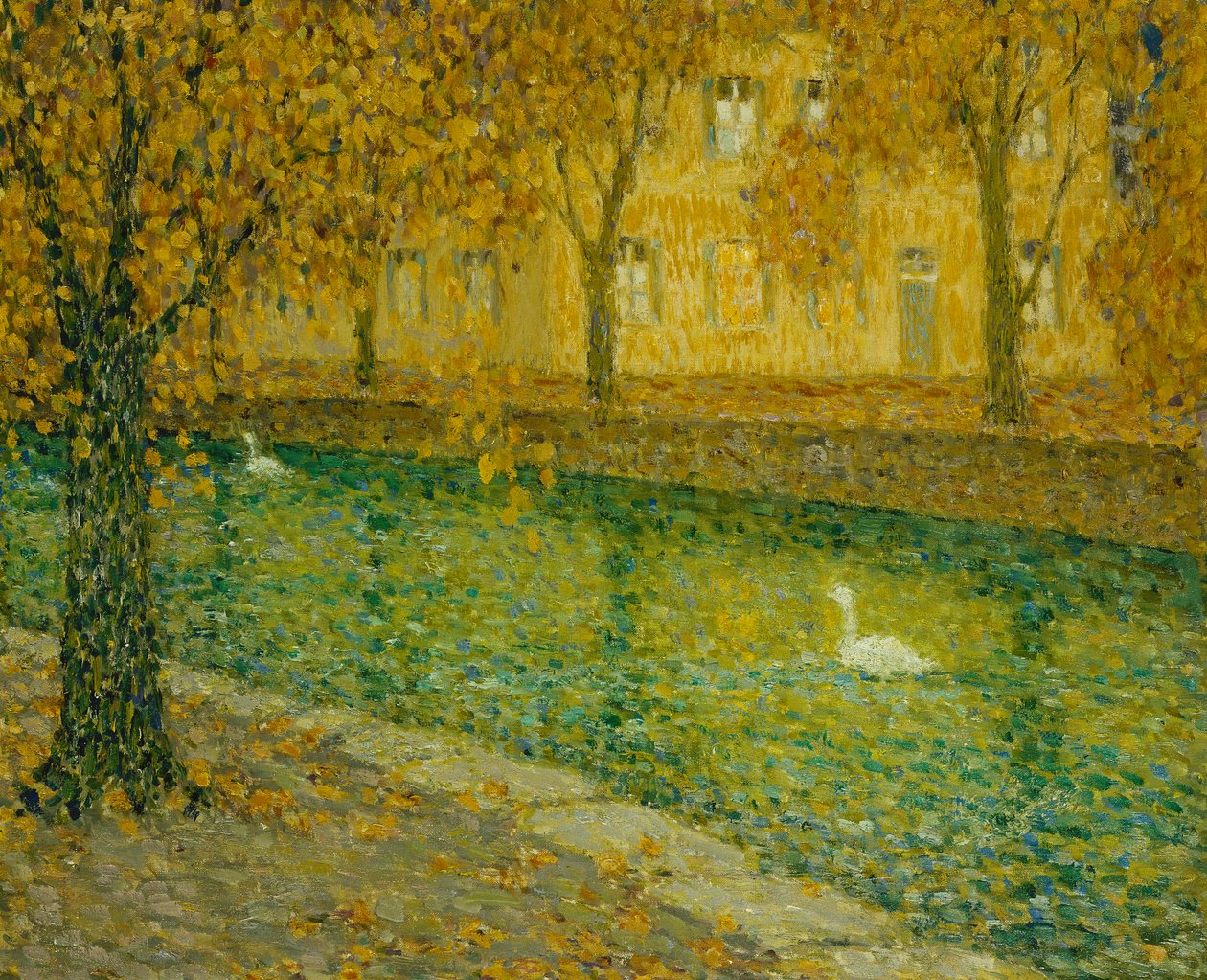 Kanava, Annecy tekijältä Henri Eugene Augustin Le Sidaner