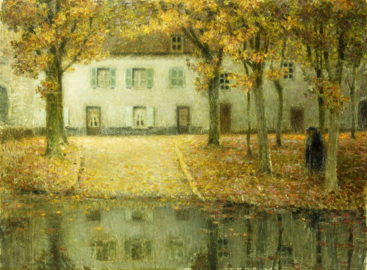 Pieni paikka Eau-joen rannalla Chartressa; Petit Place au bord de l