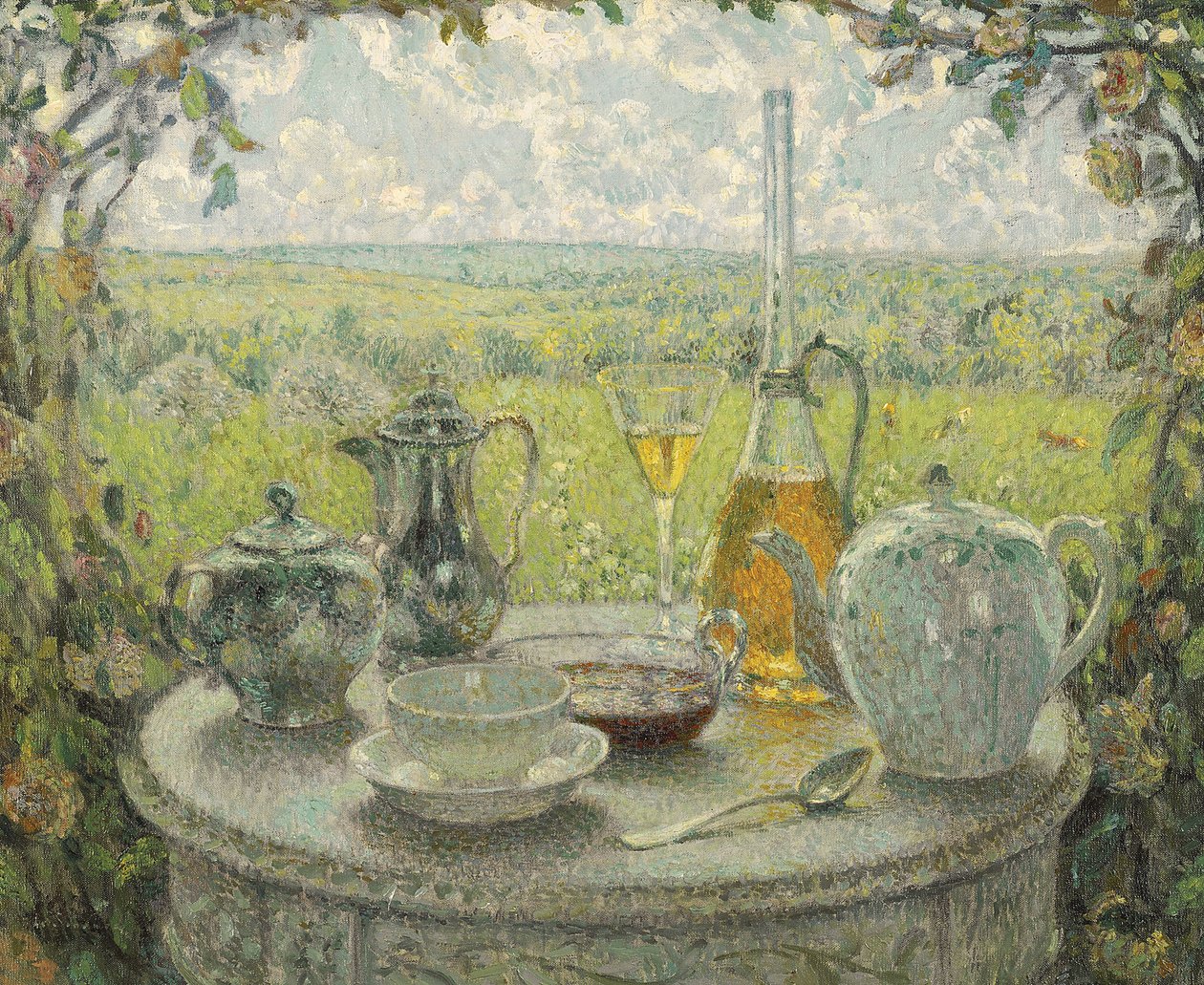 Postimpressionismi: Pöytä, Spring par Le Sidaner, Henri (1862-1939) tekijältä Henri Eugene Augustin Le Sidaner