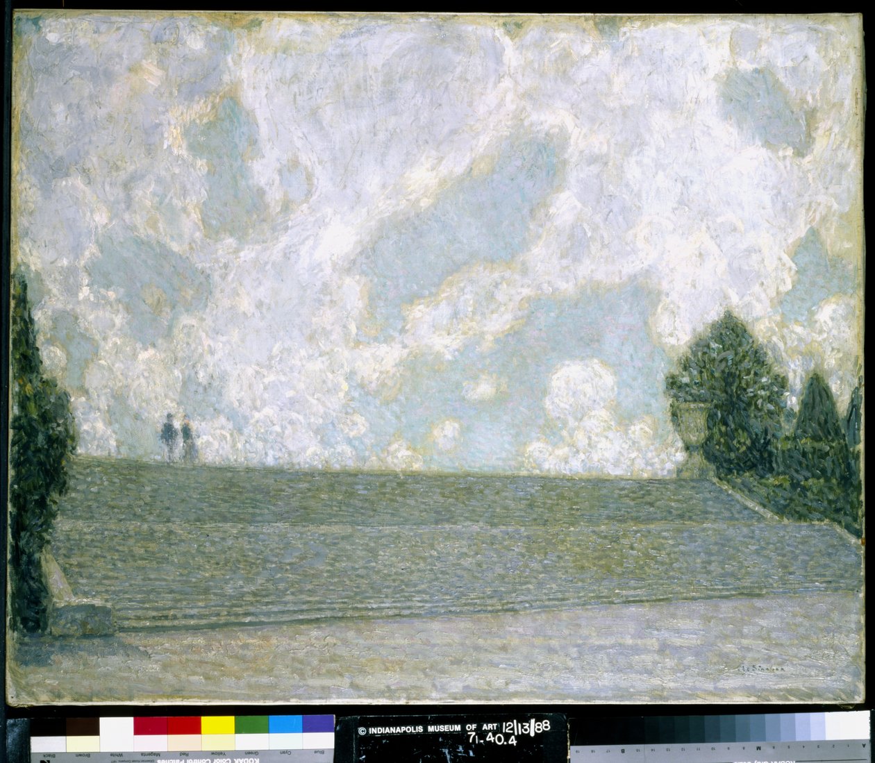 Versaillesin palatsin portaat (Les Marches Du Palais Versailles) (öljy kankaalle) tekijältä Henri Eugene Augustin Le Sidaner