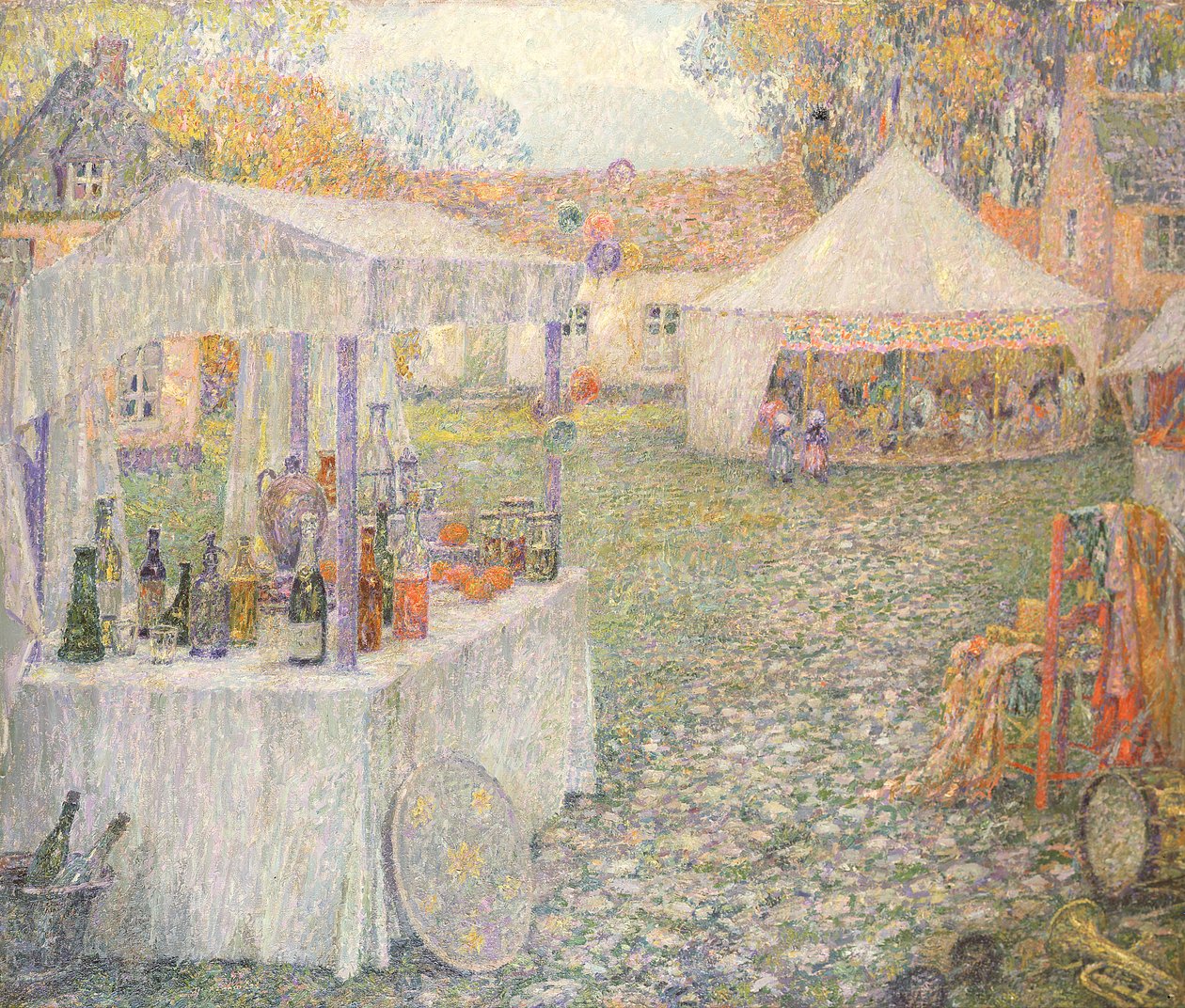 Huonekalut ja erilaiset esineet 1100- ja 1300-luvuilta tekijältä Henri Eugene Augustin Le Sidaner
