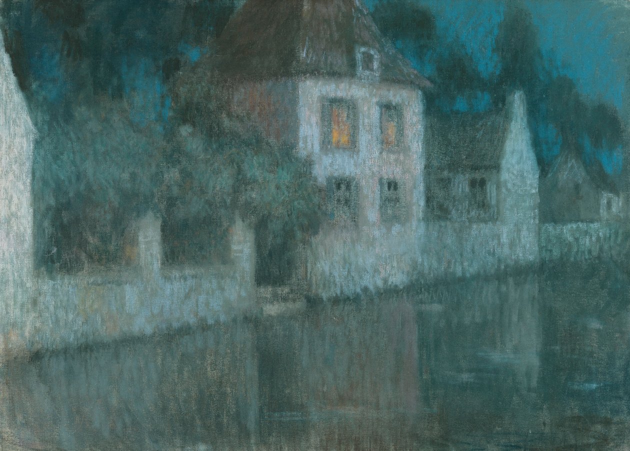 Kanava Nemoursiin; Le Canal ja Nemours tekijältä Henri Eugene Augustin Le Sidaner