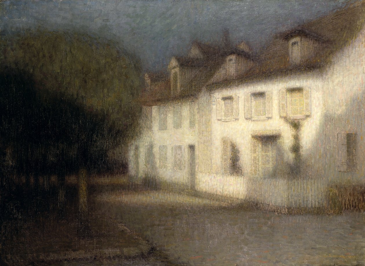Talo, 1900 tekijältä Henri Eugene Augustin Le Sidaner