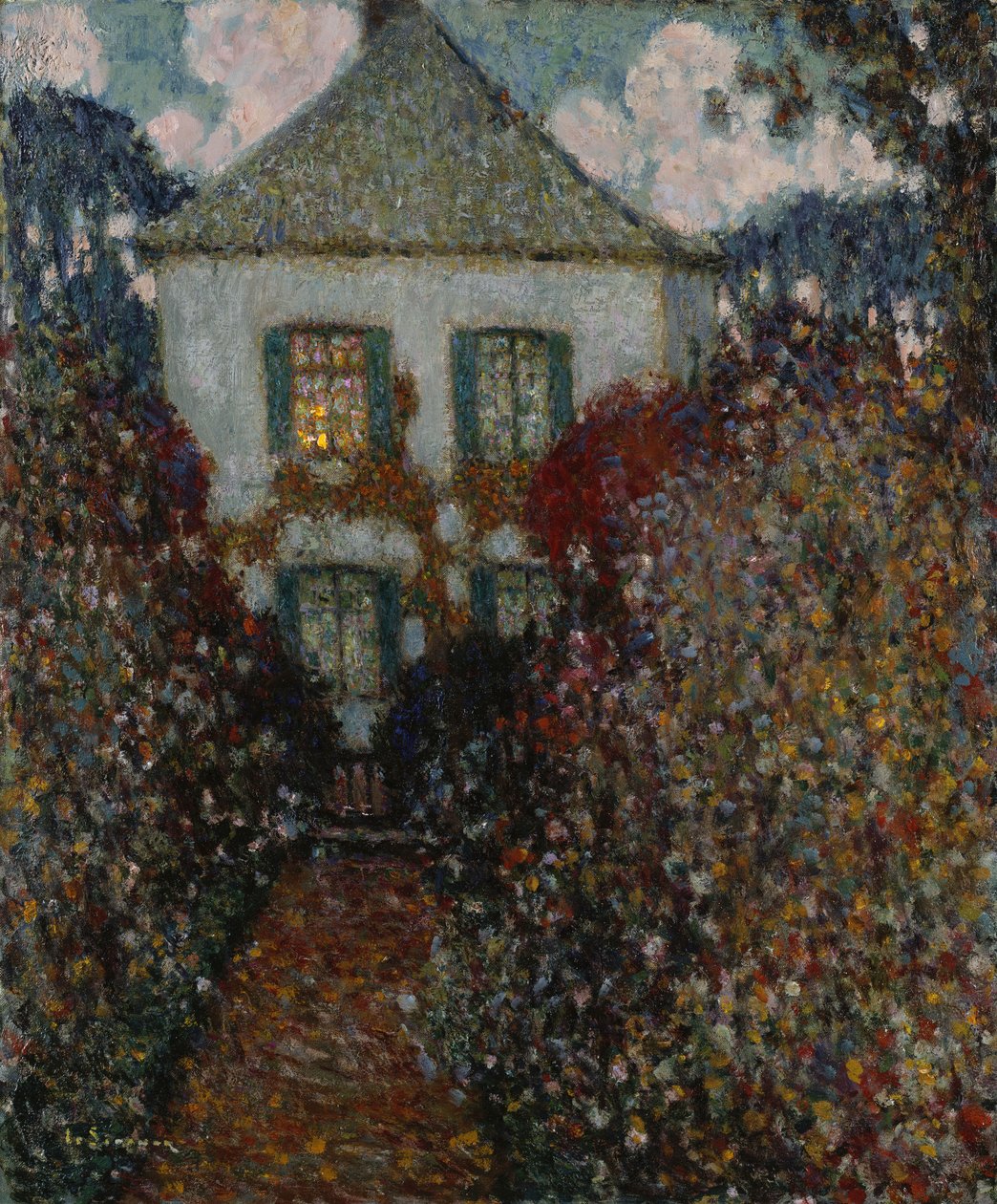 Jean-Jacques Rousseaun talo, Chambray (öljy kankaalle) tekijältä Henri Eugene Augustin Le Sidaner