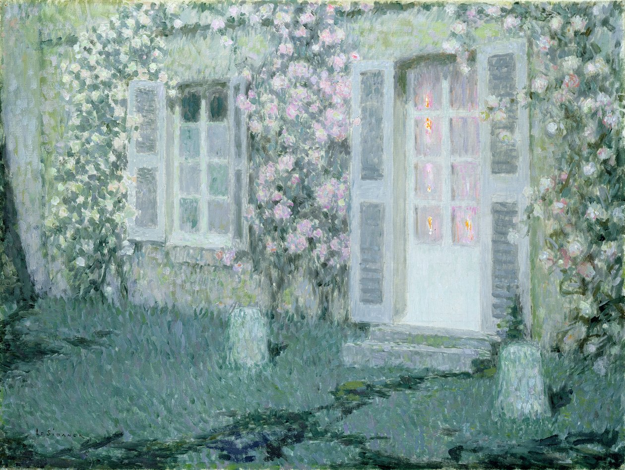 Talo ruusuilla, 1936 tekijältä Henri Eugene Augustin Le Sidaner