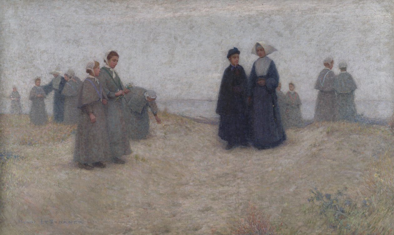 Orpojen rantakatu, 1888 tekijältä Henri Eugene Augustin Le Sidaner