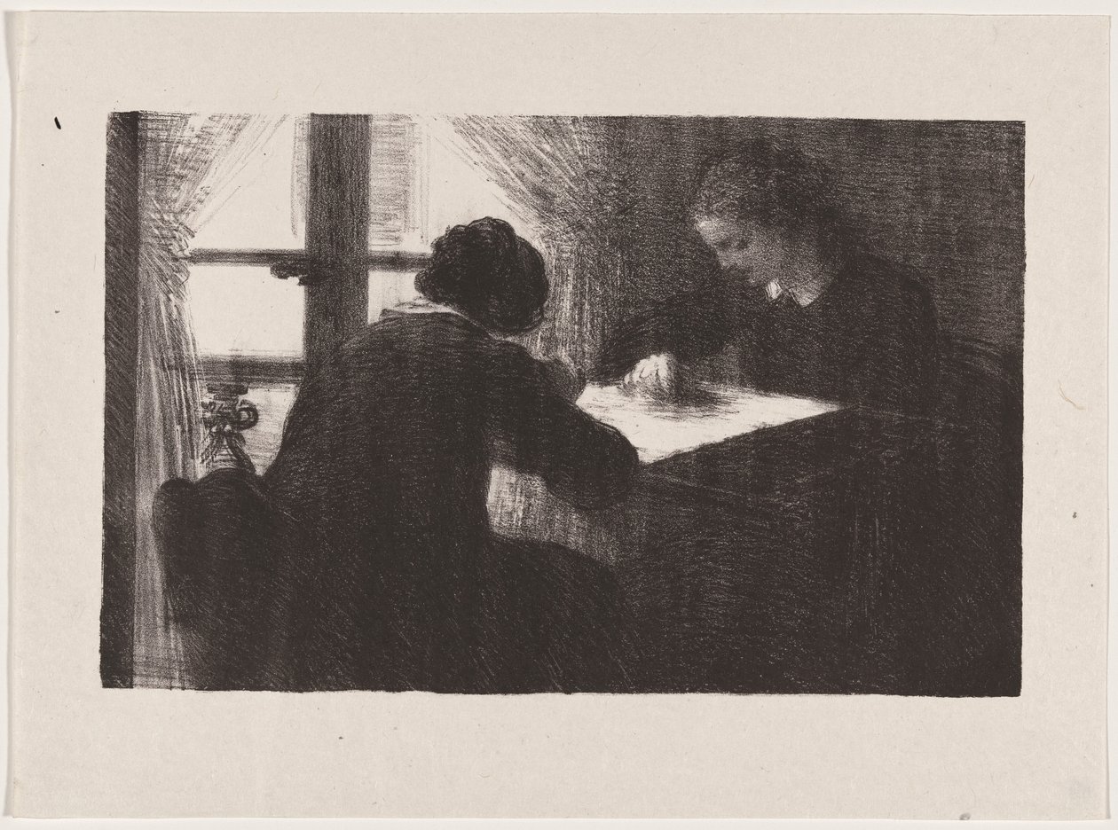 Sisätilat (Kirjontatyöntekijät) tekijältä Henri Fantin-Latour