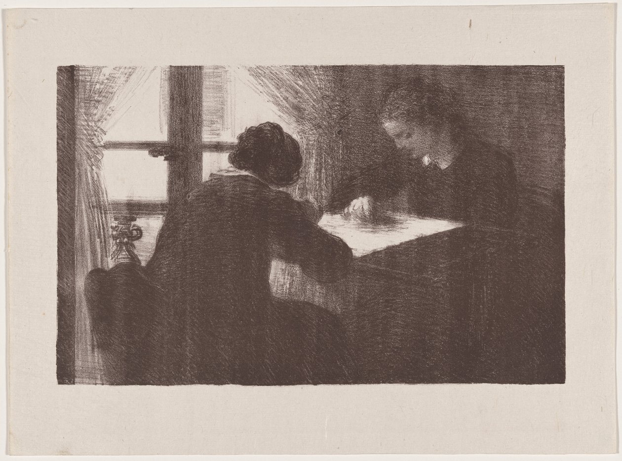 Sisätilat (Kirjontatyöntekijät) tekijältä Henri Fantin-Latour
