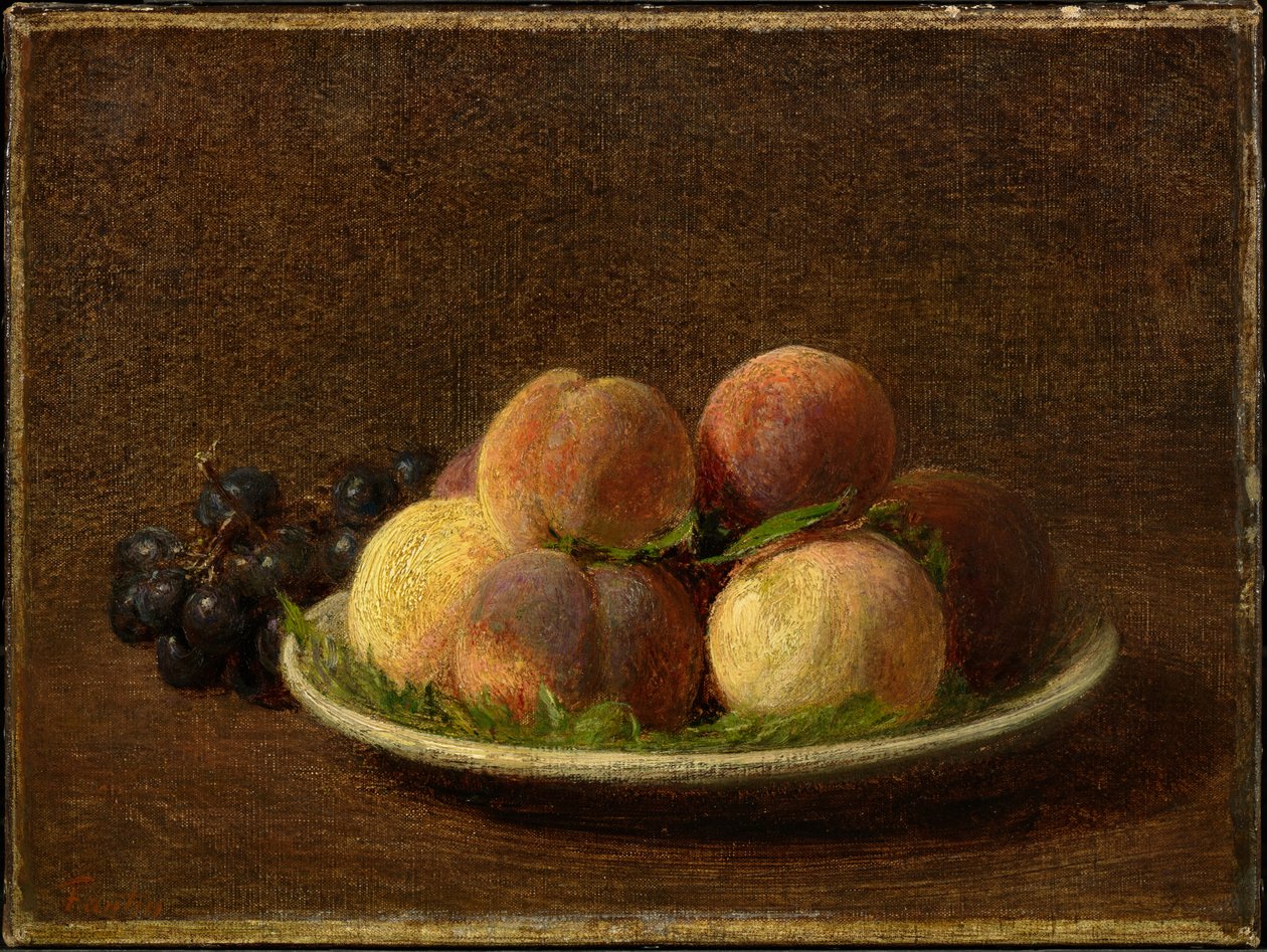Persikoita ja viinirypäleitä tekijältä Henri Fantin-Latour