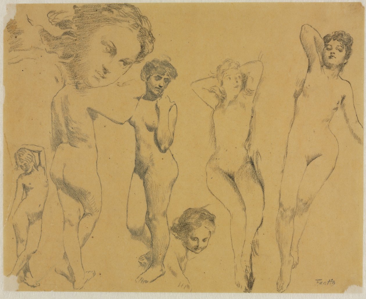 Naisten alastontutkimukset tekijältä Henri Fantin-Latour