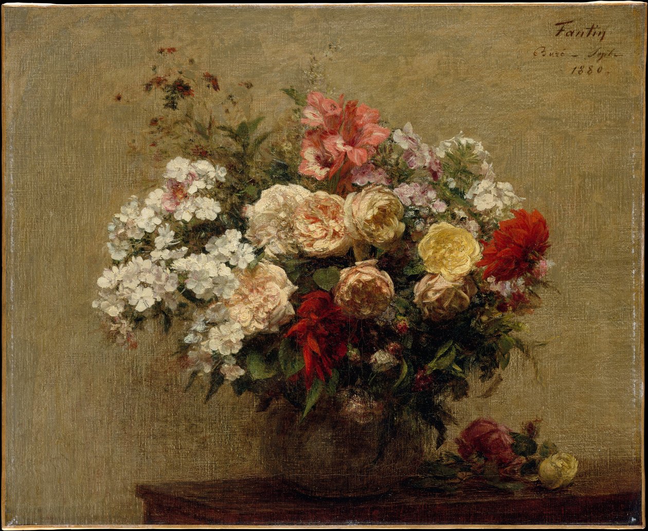 Kesäkukkia tekijältä Henri Fantin-Latour