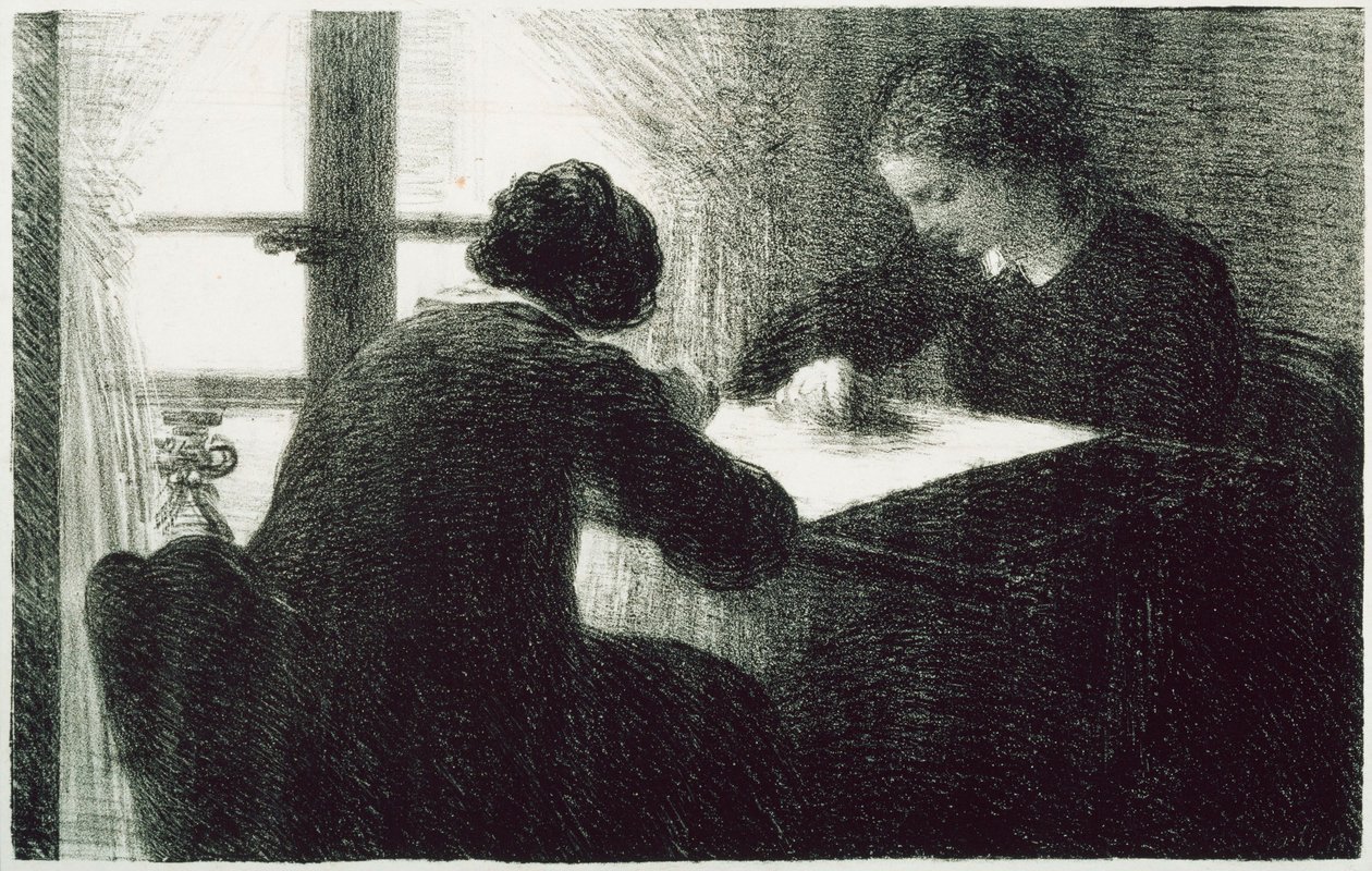 Kirjontataiteilijat (Les Brodeuses) tekijältä Henri Fantin-Latour