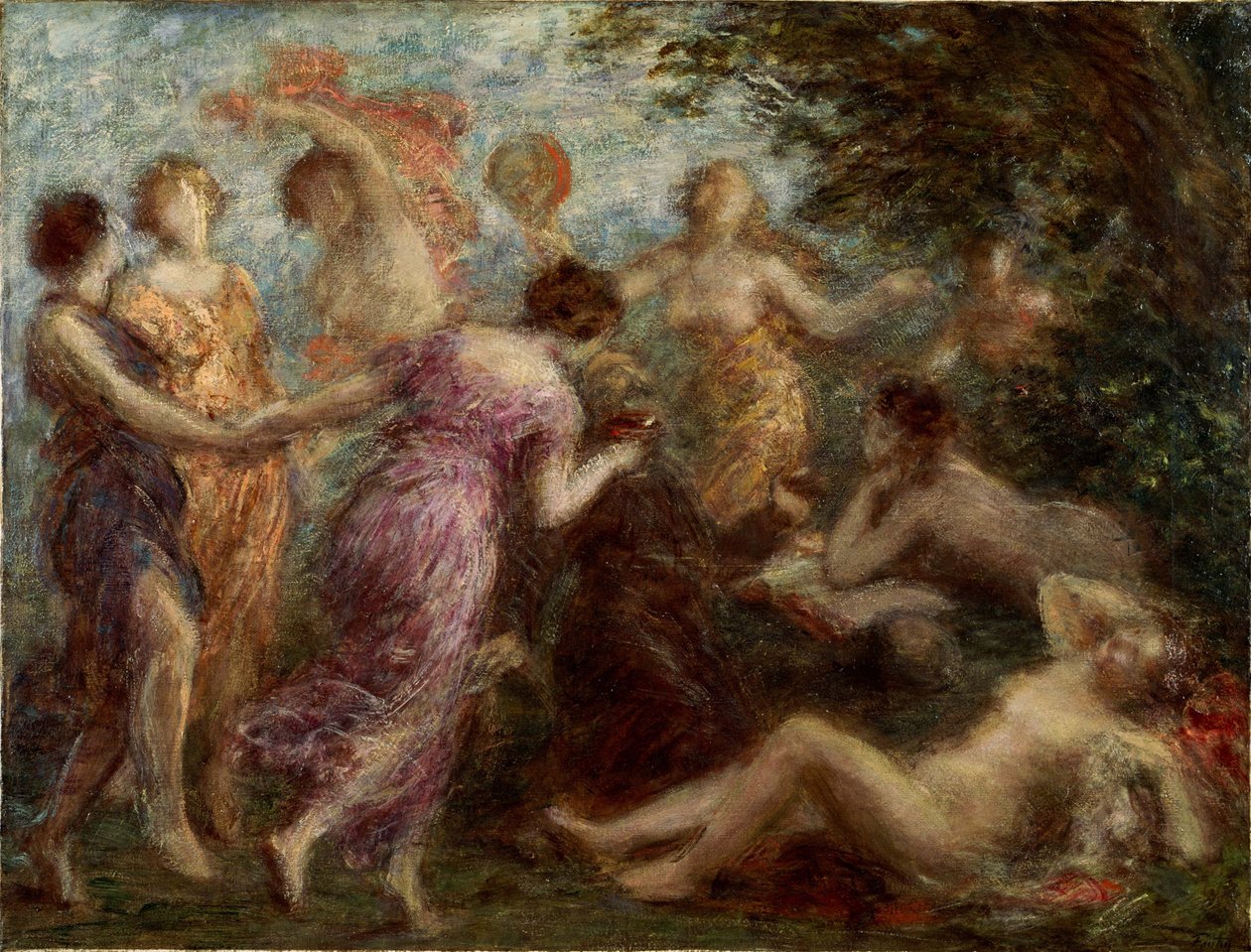 Pyhän Antoniuksen kiusaaminen tekijältä Henri Fantin-Latour