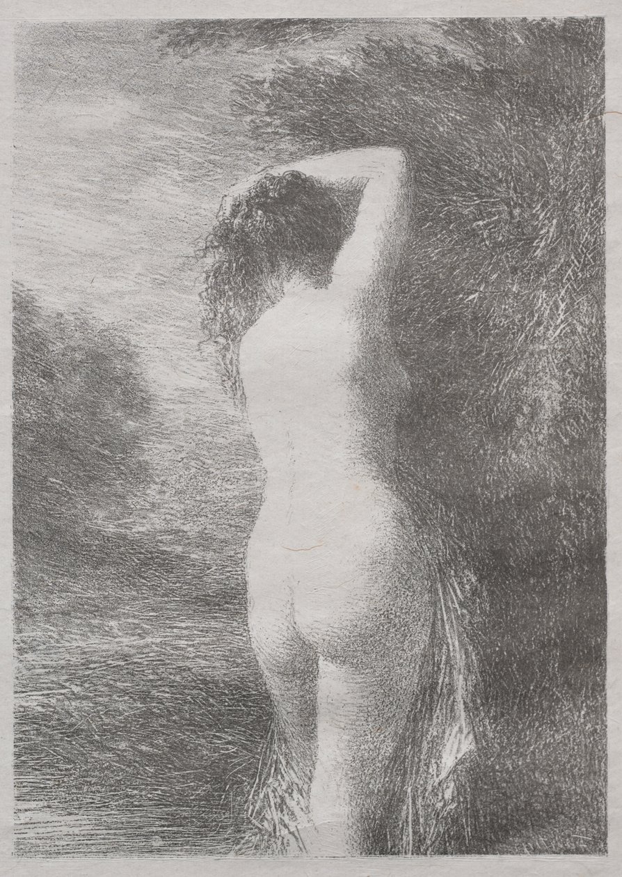 Uimari seisomassa tekijältä Ignace Henri Jean Fantin Latour