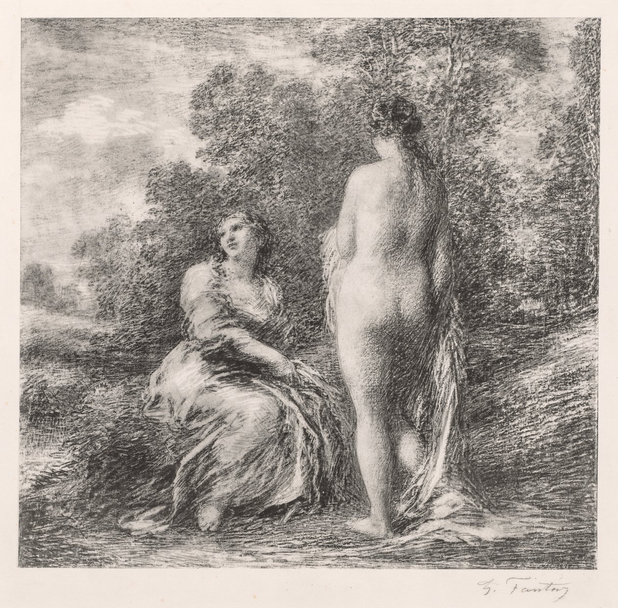 Uimarit tekijältä Ignace Henri Jean Fantin Latour