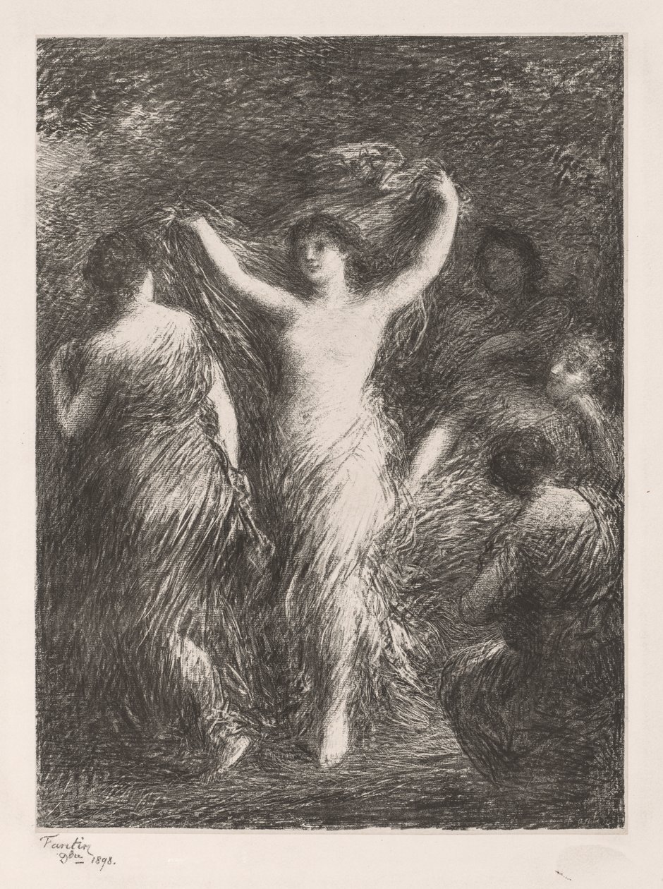 Tanssiminen tekijältä Ignace Henri Jean Fantin Latour