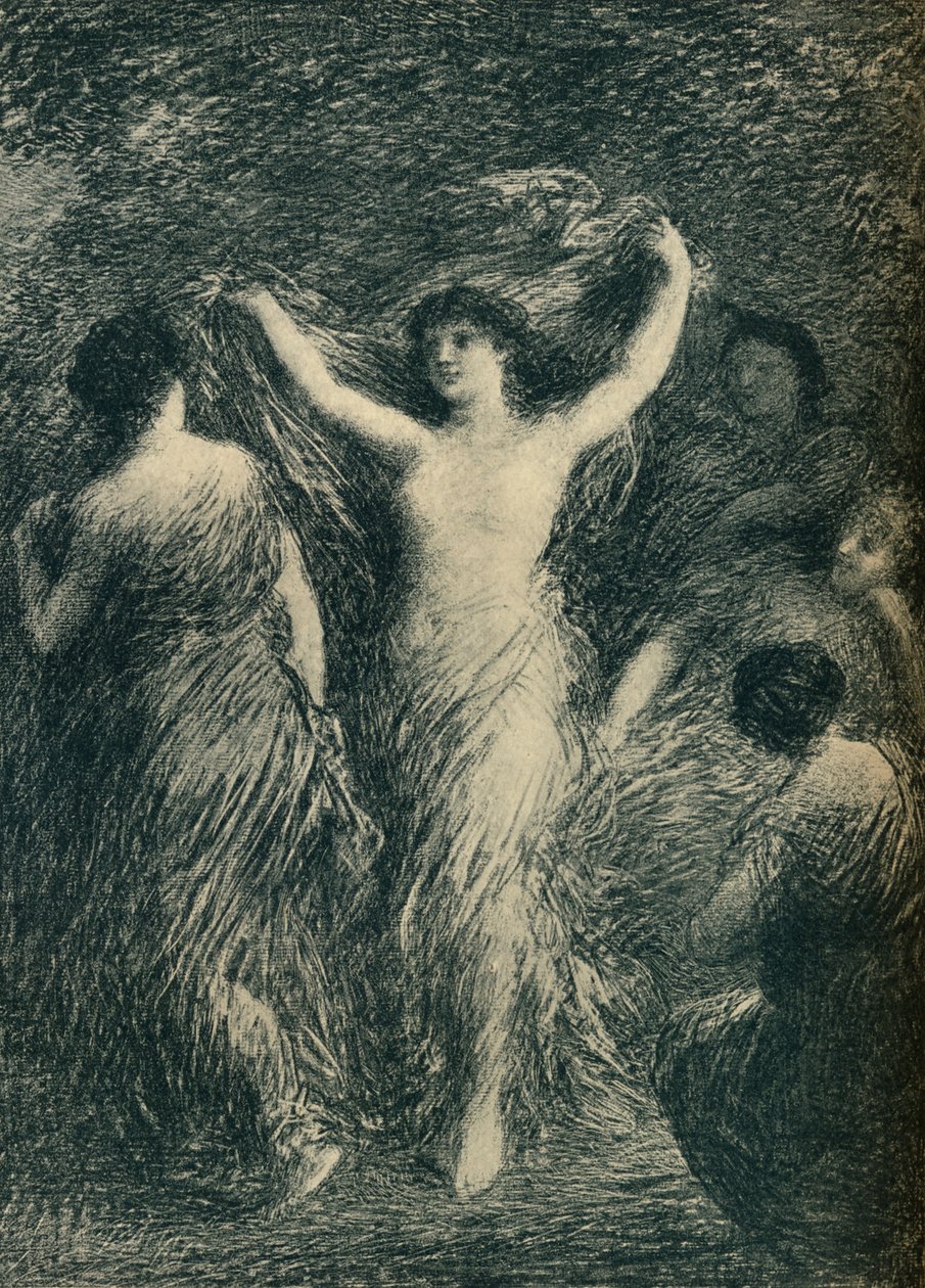 Tanssijat, c1900 tekijältä Ignace Henri Jean Fantin Latour
