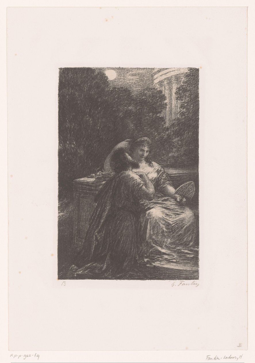 Dido ja Aeneas kuunvalossa Les Troyens a Carthage. Laki III. Duo d