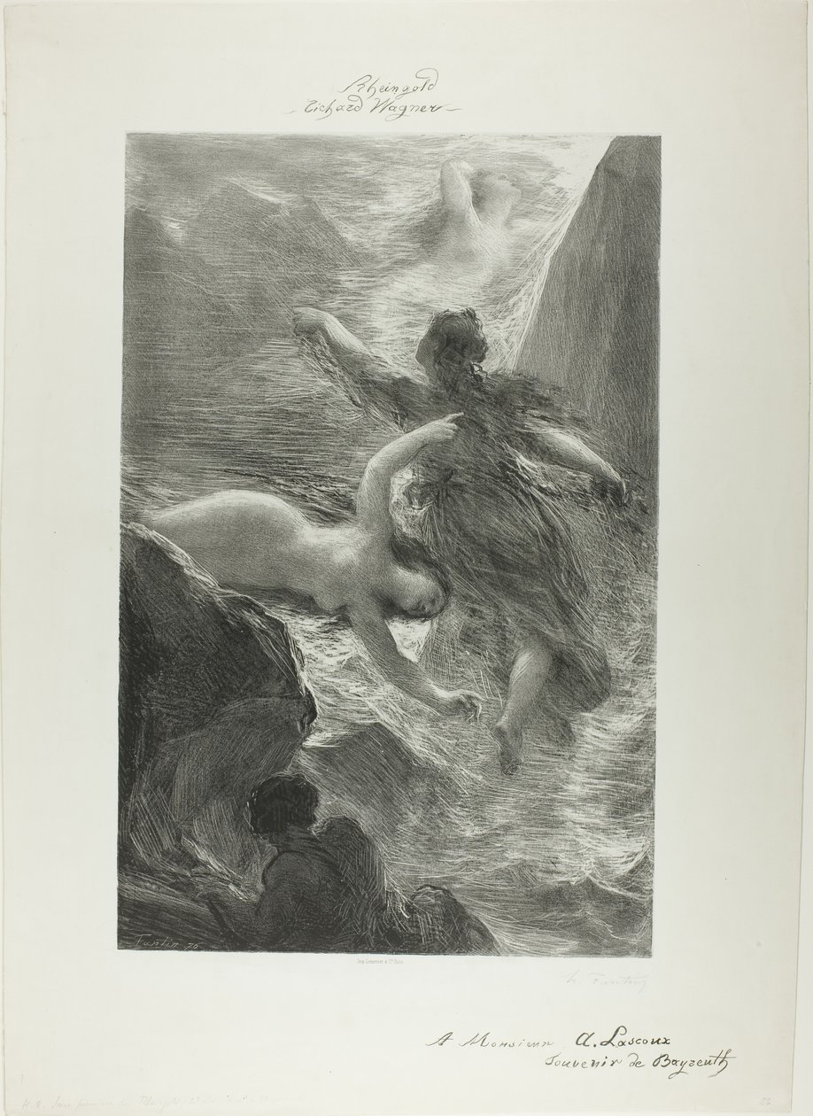 Primera escena de The Rhinegoldfinnish tekijältä Ignace Henri Jean Fantin Latour