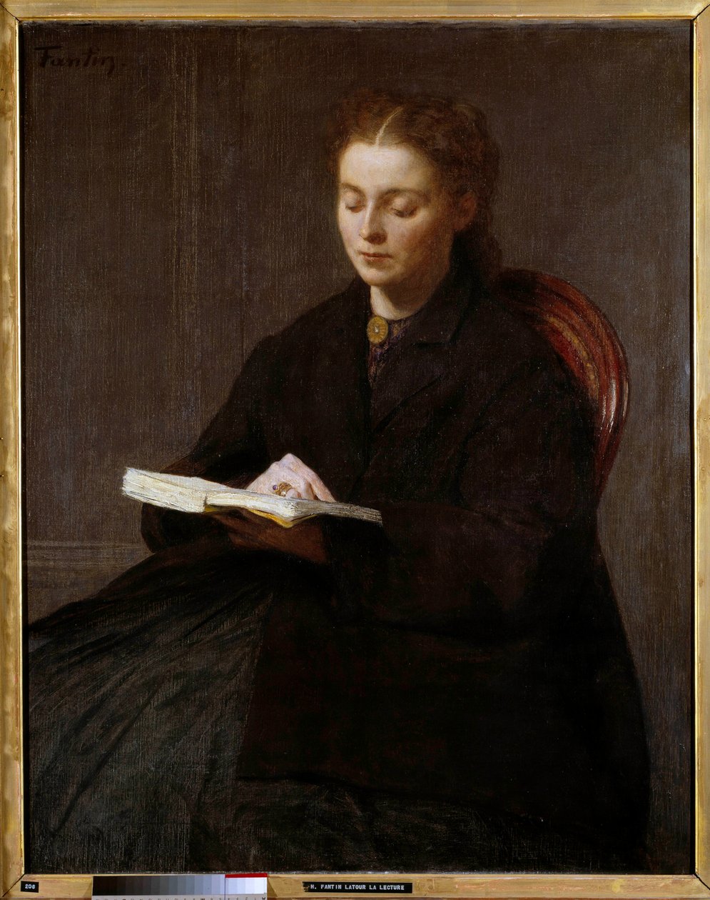 Henri Fantin Latourin lukemamaalaus (Fantin-Latour tekijältä Ignace Henri Jean Fantin Latour