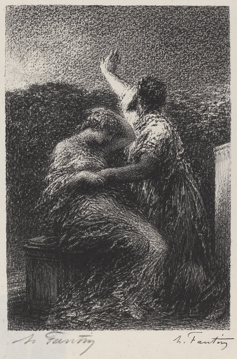 Magus Balthazar ja Fatima tekijältä Ignace Henri Jean Fantin Latour