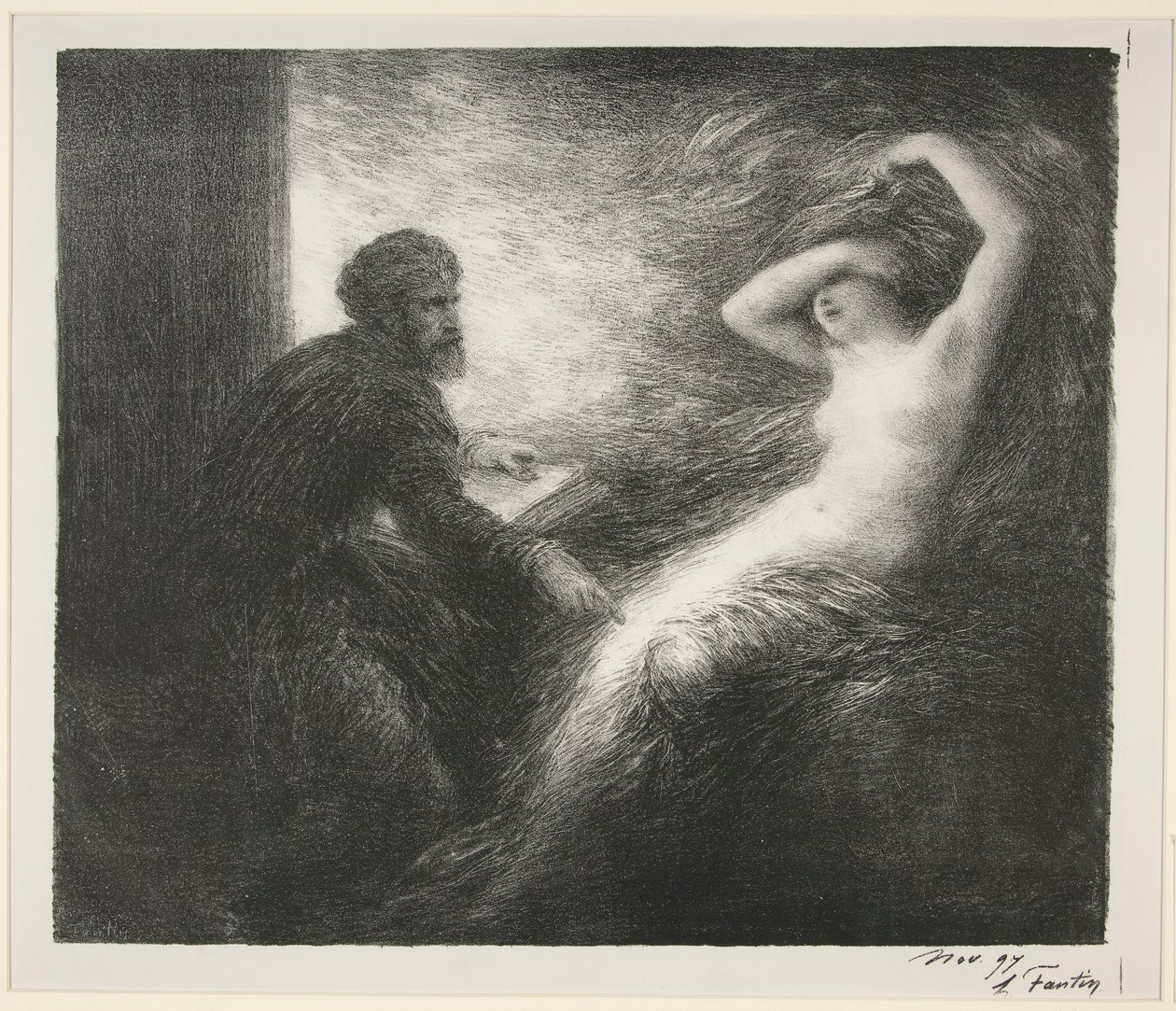 Parsifal: Act II. Mielikuva Kundrysta tekijältä Ignace Henri Jean Fantin Latour